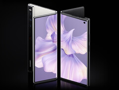 De Huawei Mate Xs 2 wordt geleverd in een zwarte en witte afwerking. (Afbeelding bron: Huawei)