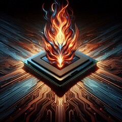 High-end CPU's van Intel hebben nog steeds last van instabiliteitsproblemen (Afbeelding gegenereerd door DALL-E 2.0)