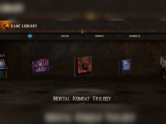Een screengrab van de spelbibliotheek van Mortal Kombat Legacy Kollection (bron: Atari YouTube)