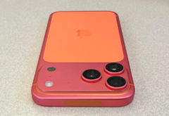 Oranje iPhone 17 Pro Max wordt roze