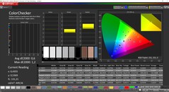 CalMAN ColorChecker gekalibreerd (doelkleurruimte P3)