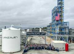 Inwijding van de koolstofarme ethanolfabriek voor vliegtuigbrandstof in Georgië (Afbeelding: LanzaJet)