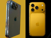 Uitgelekt iPhone Ultra-designmodel (links) naast iPhone 17 Pro (rechts) - bewerkt.