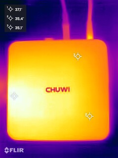 Chuwi Aubox stresstest (bovenkant)