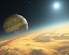 Weergave van Kepler-1625b, een exoplaneet die rond de ster Kepler-1625 in het sterrenbeeld Cygnus draait. (Afbeeldingsbron: AFP - RON MILLER / LEEMAGE)