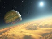 Weergave van Kepler-1625b, een exoplaneet die rond de ster Kepler-1625 in het sterrenbeeld Cygnus draait. (Afbeeldingsbron: AFP - RON MILLER / LEEMAGE)