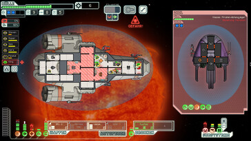 Afbeelding: Een screenshot van de gameplay uit FTL: Faster Than Light.