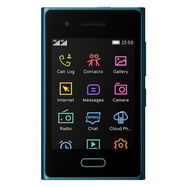 De HMD Touch 4G draait op een aangepast besturingssysteem met de naam RTOS Touch. (Afbeeldingsbron: HMD)