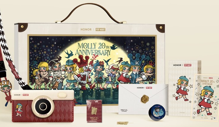 De verpakking van de doos van de Honor 600 Pro Molly Limited Edition