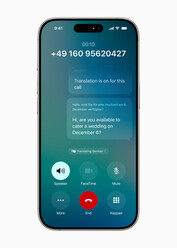 Live vertaling van berichten (afbeeldingsbron: Apple)