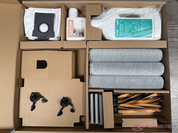 Veel accessoires in een extra doos