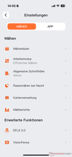 Instellingenmenu (1)