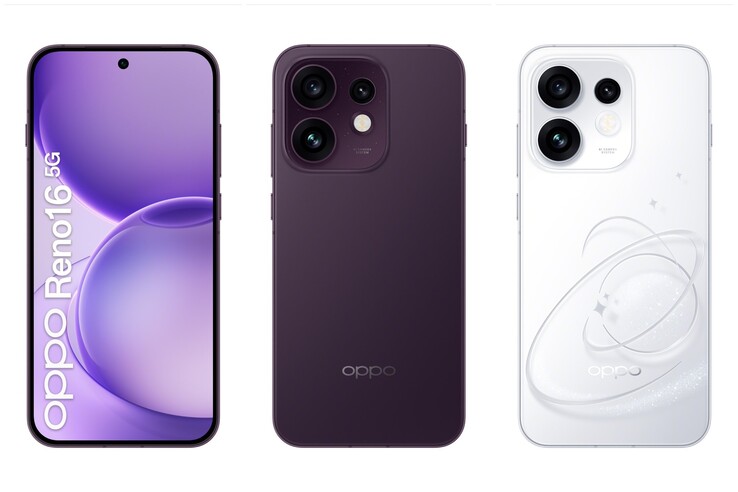 De gewone OPPO Reno 16.