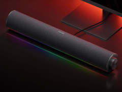 De Xiaomi Redmi Computer Speaker heeft ingebouwde RGB-lampparels. (Afbeeldingsbron: Xiaomi)