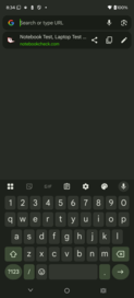 Toetsenbord rechtop
