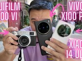 Youtuber Ben's Gadget Reviews toont vergelijkende beelden van een Fujifilm X100VI met de Vivo X100 Pro en Xiaomi 14 Ultra vlaggenschip camera smartphones.