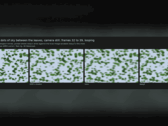 Vergelijking van de oorspronkelijke, lossy- en lossy2-rendering van AMD FSR 4.1.1 met bewegende begroeiing.