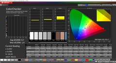 CalMAN ColorChecker gekalibreerd (referentiekleurruimte P3)