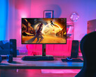 De Agon Gaming Q27G4ZDR heeft een vlakke afwerking en een ergonomische standaard. (Afbeeldingsbron: AOC)