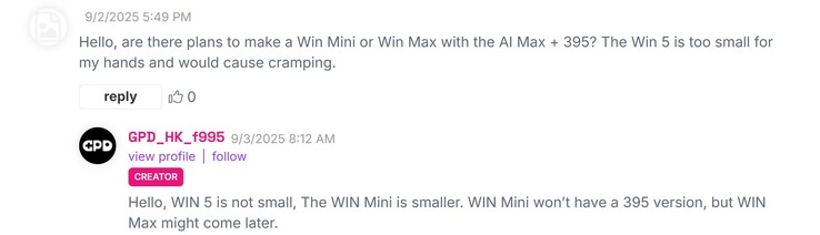De teaser van GPD over Win Max 395 (Afbeelding bron: Indiegogo)