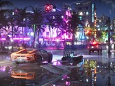 GTA 6-screenshot met het nachtleven van Vice City