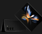 Weinig lijkt het ontwerp van de Galaxy Z Fold4 te scheiden van zijn opvolger, afgebeeld. (Beeldbron: @OnLeaks &amp; SmartPrix)