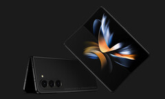 Weinig lijkt het ontwerp van de Galaxy Z Fold4 te scheiden van zijn opvolger, afgebeeld. (Beeldbron: @OnLeaks &amp;amp; SmartPrix)
