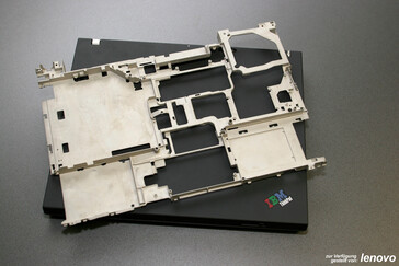 Het speciale structuurframe van de Lenovo ThinkPad T60.