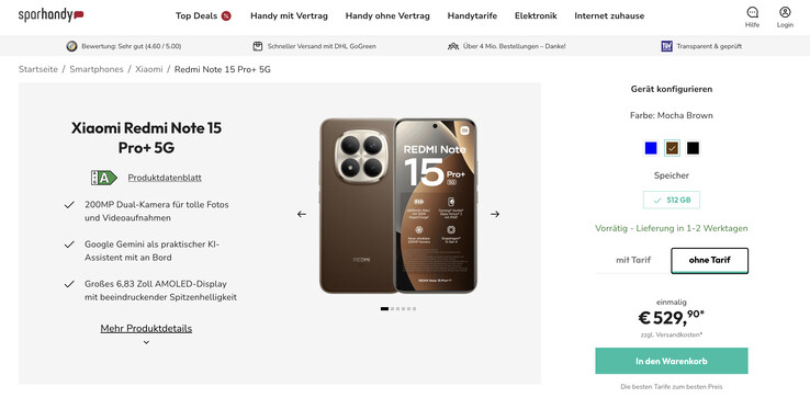 (Afbeeldingsbron: Sparhandy)