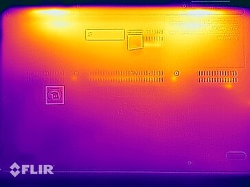 Oppervlaktetemperaturen stresstest (onderzijde)