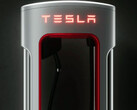 Gelekte Magic Dock Supercharger met CCS-adapter (afbeelding: Tesla)