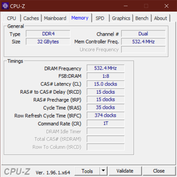 CPU-Z Geheugen