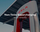 De gecombineerde Supercharger-aansluiting (afbeelding: Tesla)