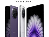 De Oppo Find N5 zal in China verkrijgbaar zijn in de kleuren Satin Black, Jade White en Dusk Purple (Afbeelding bron: Oppo)