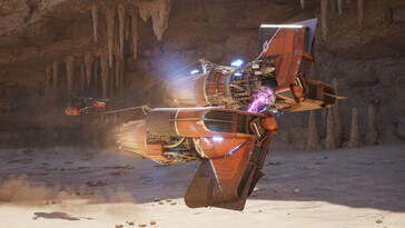 Afgebeeld: een gameplay-screenshot van Star Wars: Galactic Racer.