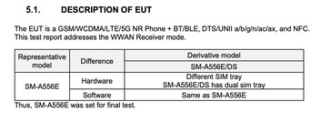 De Galaxy A55 onthult weer een 25 W oplaadsmartphone te zijn. (Bron: FCC via MySmartPrice)