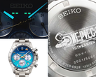 De nieuwe Seiko x One Piece Shinkansen-chronograaf – drie verschillende foto’s.