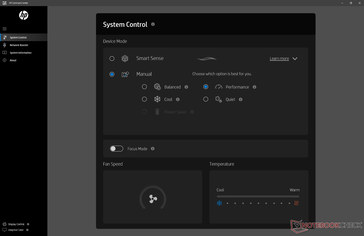 Vervelend, HP Command Center toont de snelheid van de ventilator, maar je kunt het niet echt aanpassen