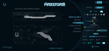 Zotac FireStorm - RGB-effecten en verlichtingszones