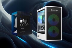 HP&#039;s Omen 35L is uitgerust met Intels aankomende 24-core Core Ultra 9 285K CPU. (Afbeelding bron: HP, Pexels, IBB, met bewerkingen)