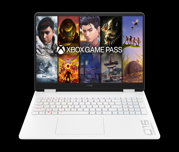 De nieuwe HyperX Omen 16 in zijn Ceramic White afwerking.
