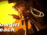 Princess Peach draagt een cowboyhoed en laarzen voor haar aankomende avontuur in Princess Peach: Showtime! (Afbeelding via Nintendo of America)