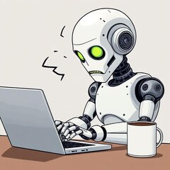 Kunstmatige Intelligentie is nu verantwoordelijk voor iets meer dan de helft van alle geschreven inhoud op het internet. (Afbeeldingsbron: DeepAI Image Generator)