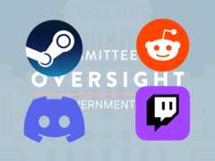 CEO&#039;s van 4 grote fora/platforms zijn opgeroepen om te getuigen op 8 oktober 2025. (Afbeeldingsbron: Steam, Reddit, Discord, Twitch, Committee on Oversight and Government Reform - Bewerkt)