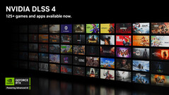 DLSS 4 wordt nu ondersteund in meer dan 125 games en apps. (Afbeelding Bron: Nvidia)