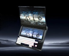 Krayzor verpakt een enorm secundair beeldscherm en een mechanisch toetsenbord in de behuizing van een laptop. (Afbeeldingsbron: Krayzor)