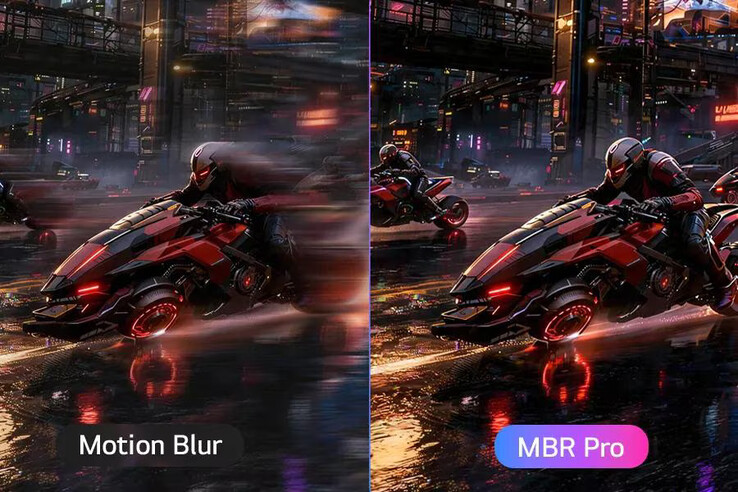 De Motion Blur Reduction Pro is ontwikkeld om snel bewegende objecten scherper weer te geven en tijdens het gamen gemakkelijker te volgen.
