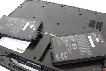 Tot twee 23 Wh Li-ion batterijen