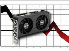 Naast moederborden heeft Asus naar verluidt ook te maken met een daling van het aantal GPU-zendingen (Asus RTX 5050 hier afgebeeld).