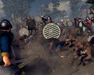 Een afbeelding waarop twee legers te zien zijn uit „A Total War Saga: Thrones of Britannia“, dat momenteel te koop is op Steam.